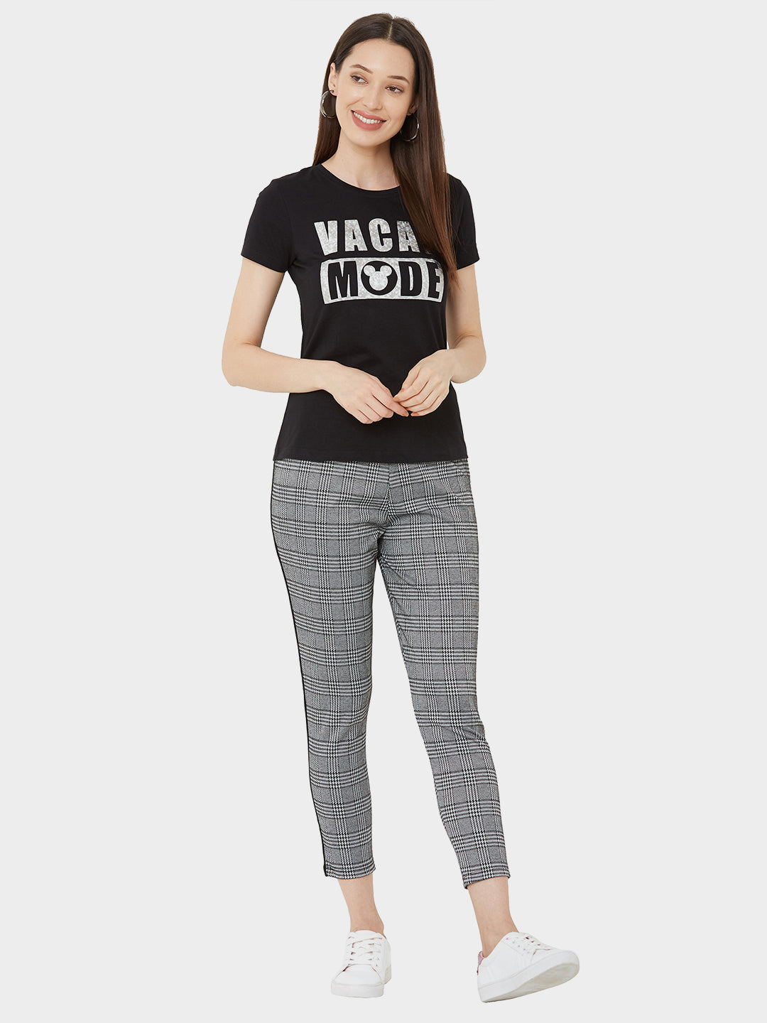 Women Grey Mid-Rise Skinny Treggings