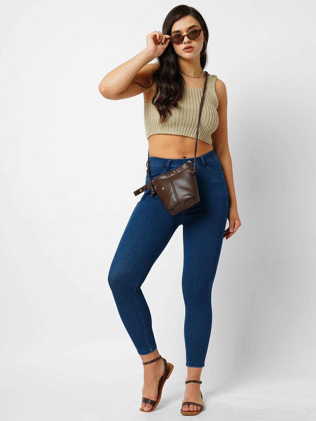 Women Blue Jeggings