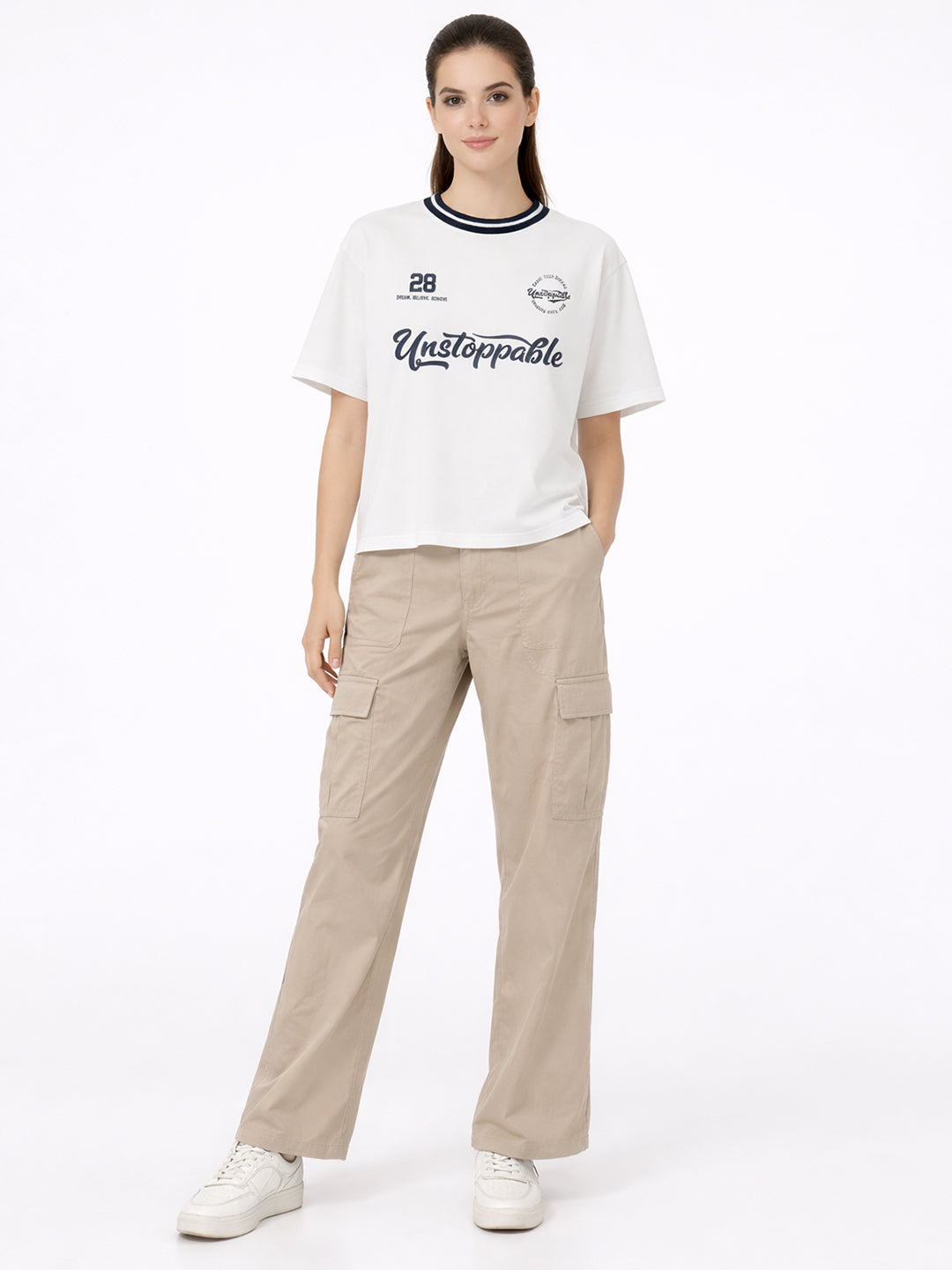 Women White Oversized T-Shirt