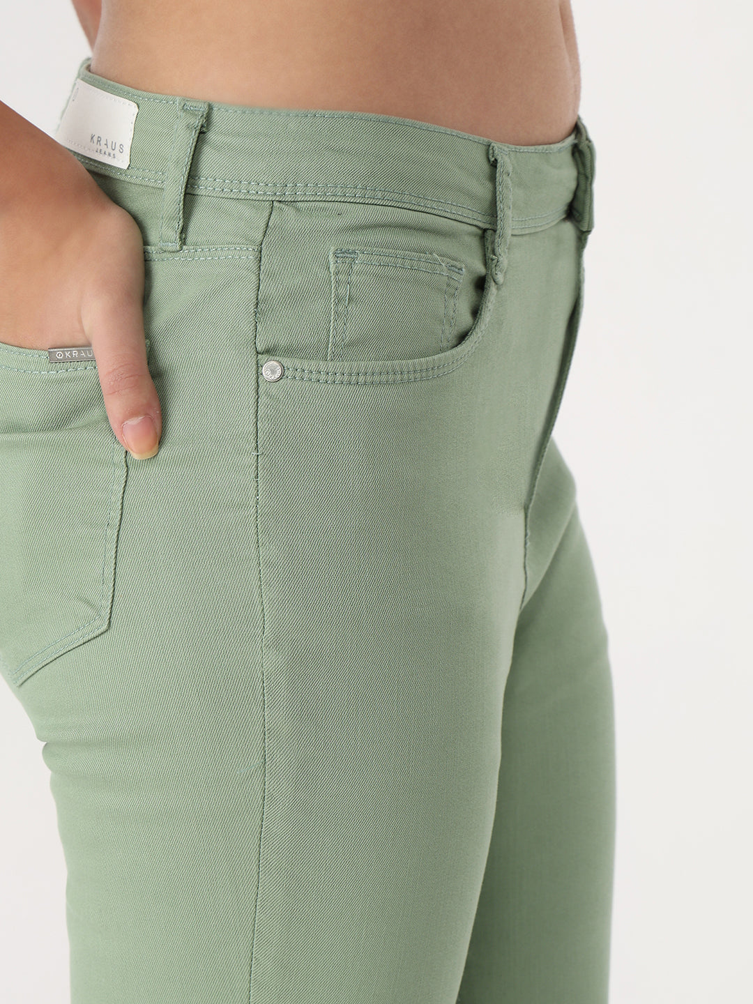 Women Mint High-Rise Flare Jeans