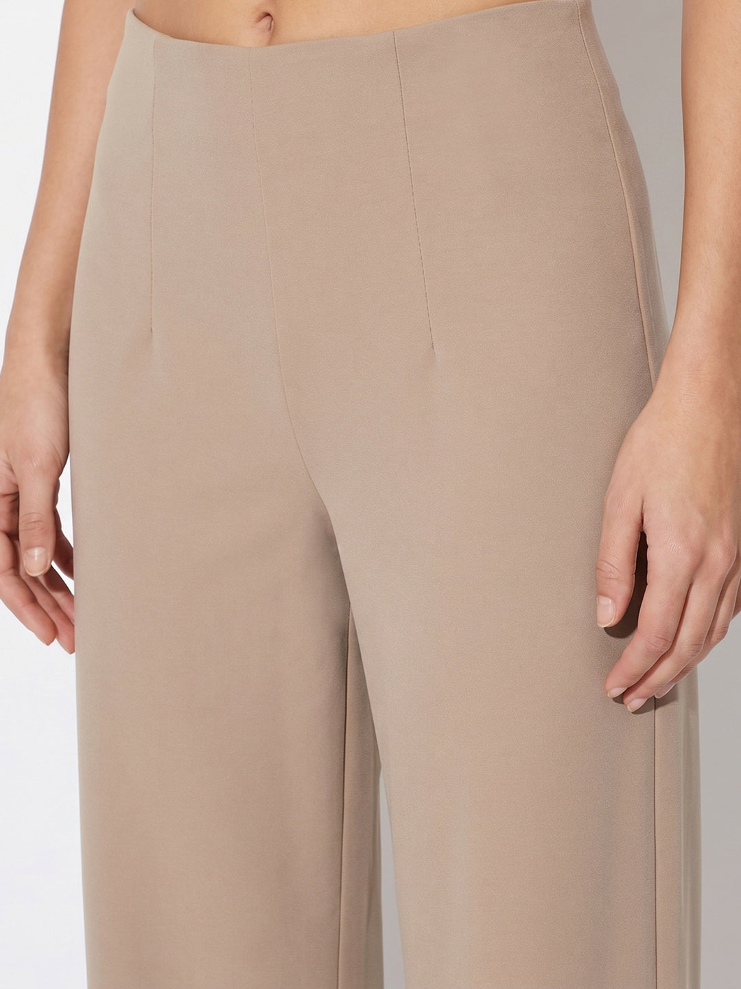 Women Oatmilk Wide Leg Treggings