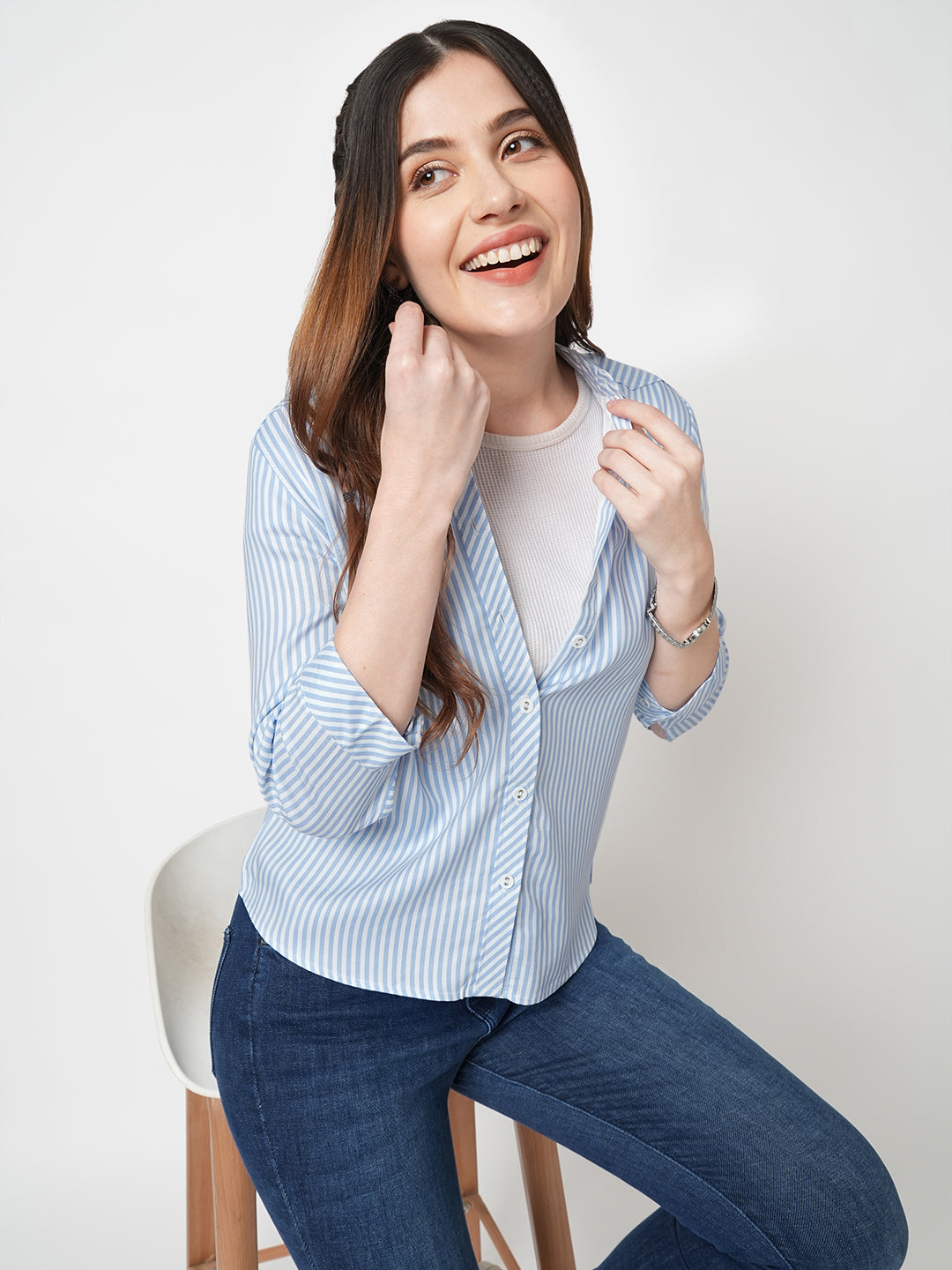 Women Striped Shirt