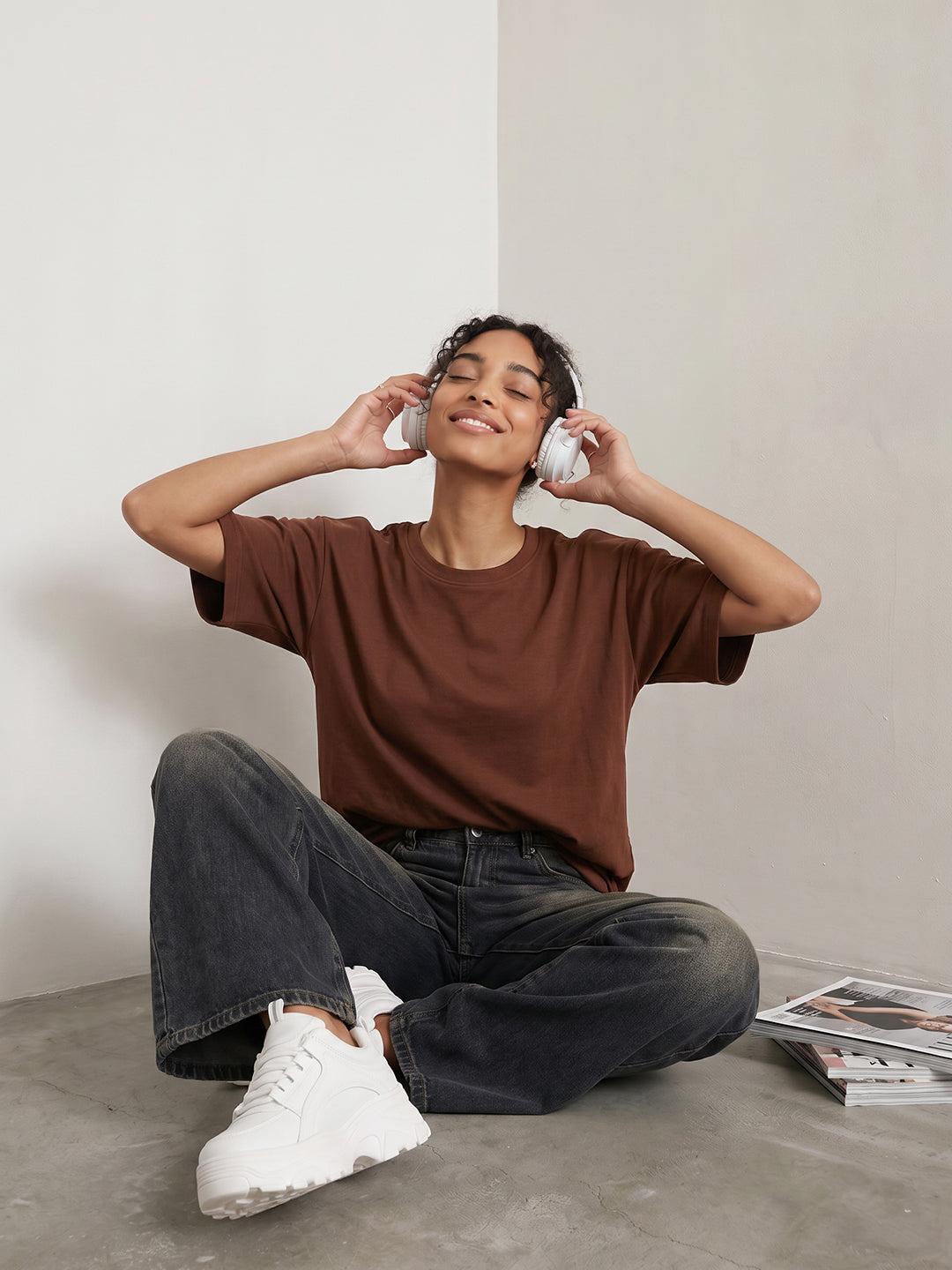 Sepia Oversized T-Shirt