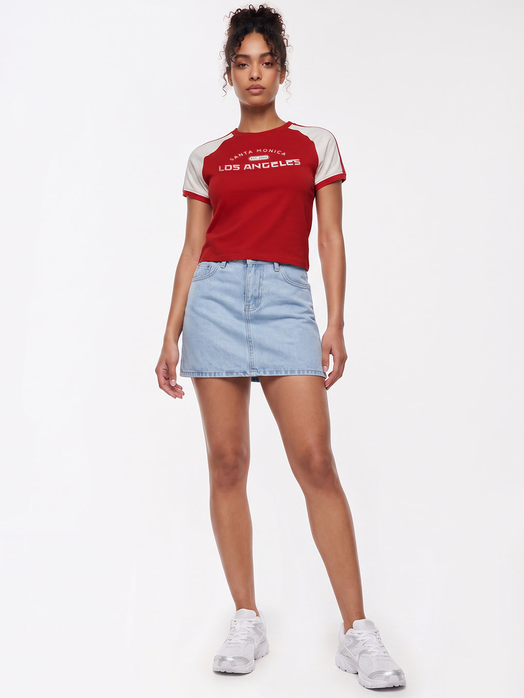 Red/Off White Graphic Neo Tees