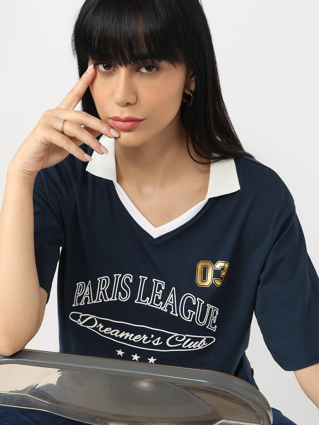 Women Airforce Graphic Crop T-Shirt