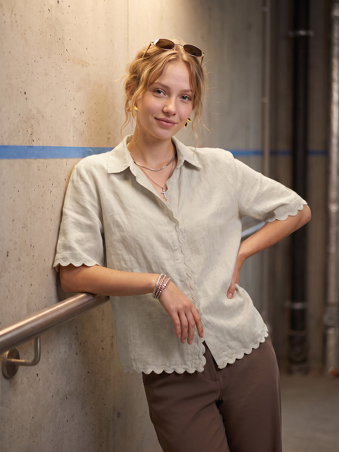 Natural Crop Shirt