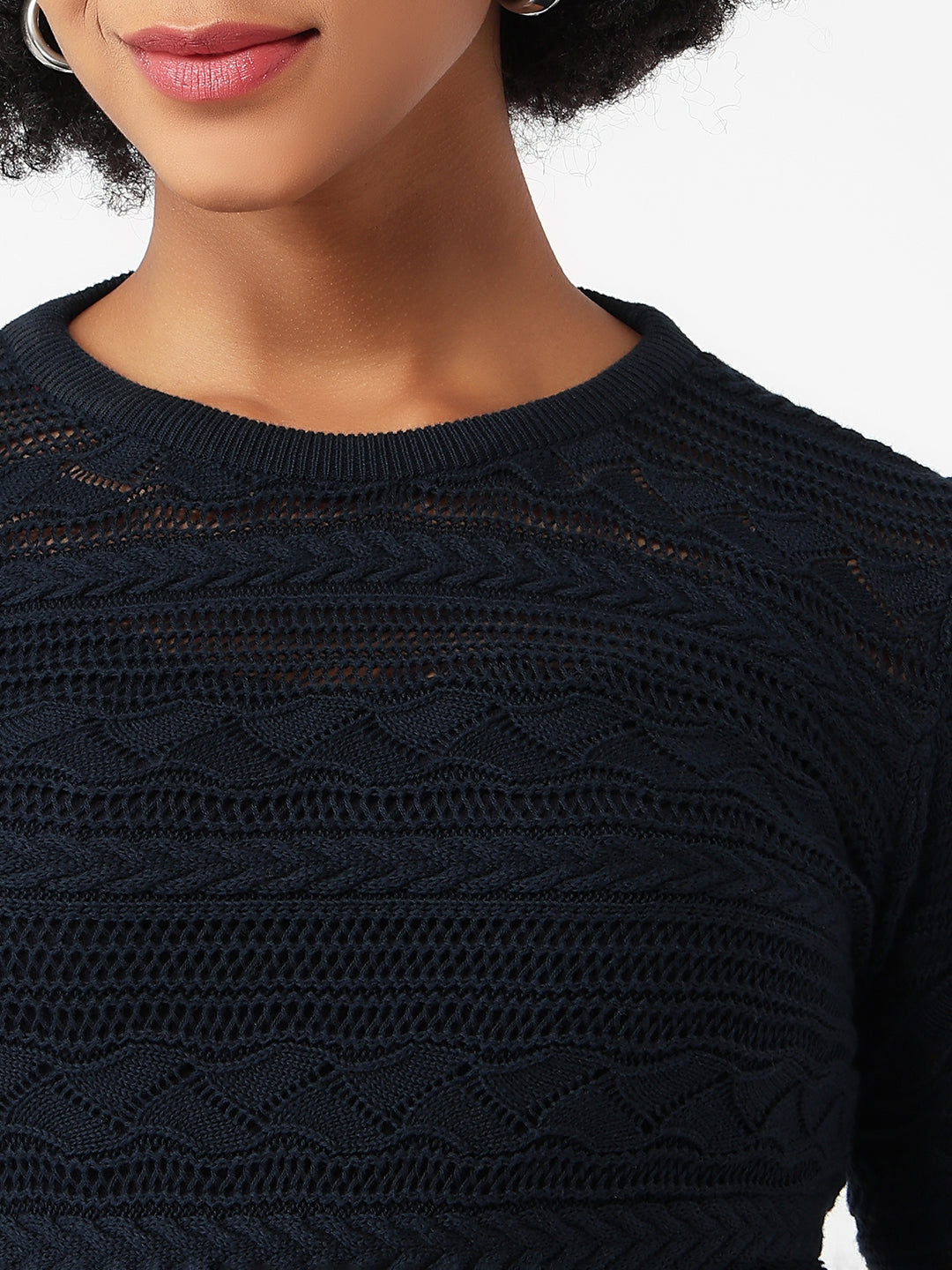 Women Airforce Slim Fit Flat Knit