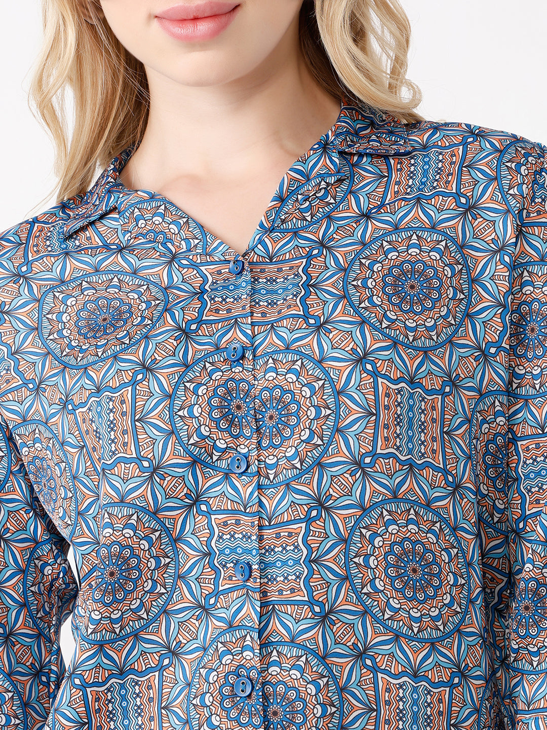Women Kaleidoscope Print Shirt