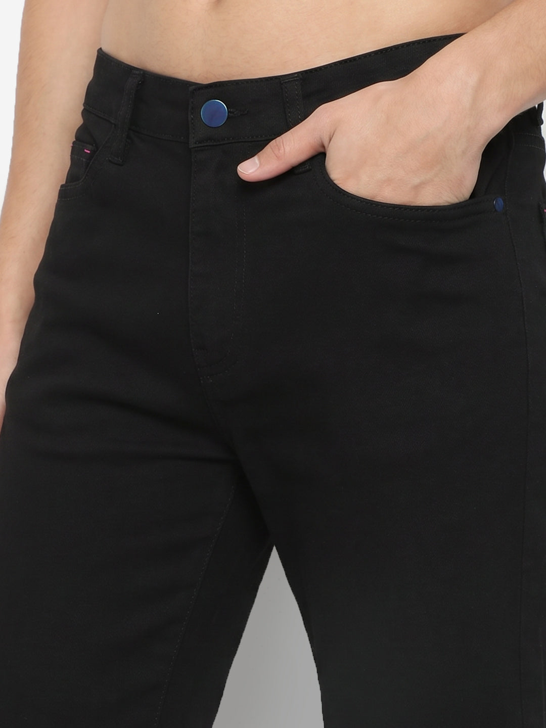 Women Black High-Rise Slim Straight Fit Jeans