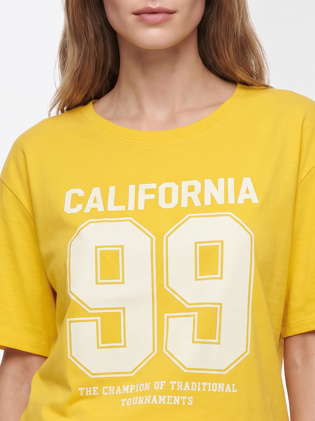 Women Golden Sunset Oversized T-Shirt