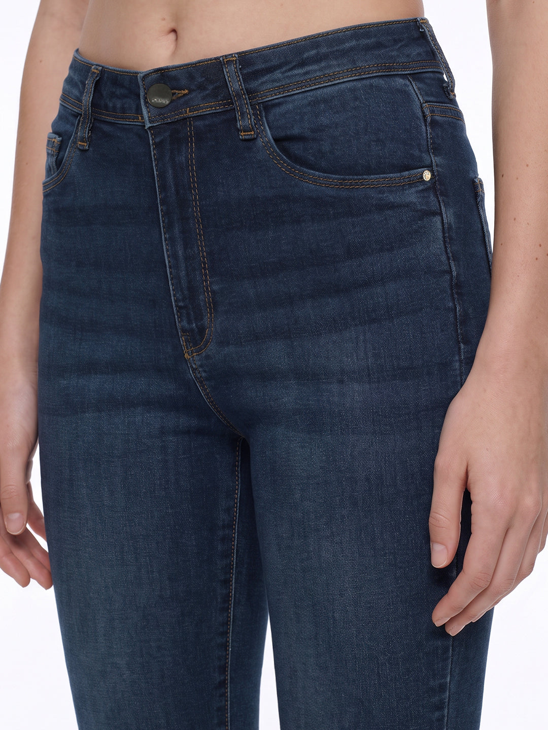 Blue High-Rise Skinny Jeans
