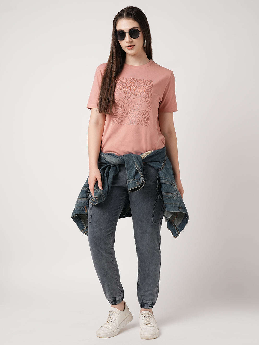 Women Grey Cargo Joggers