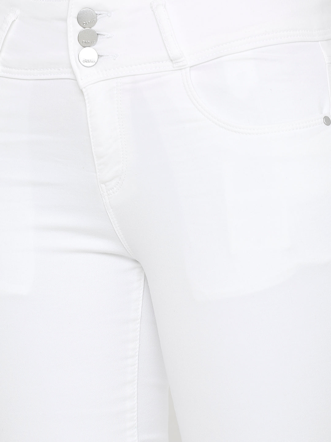 Women White High-Rise Skinny Jeans