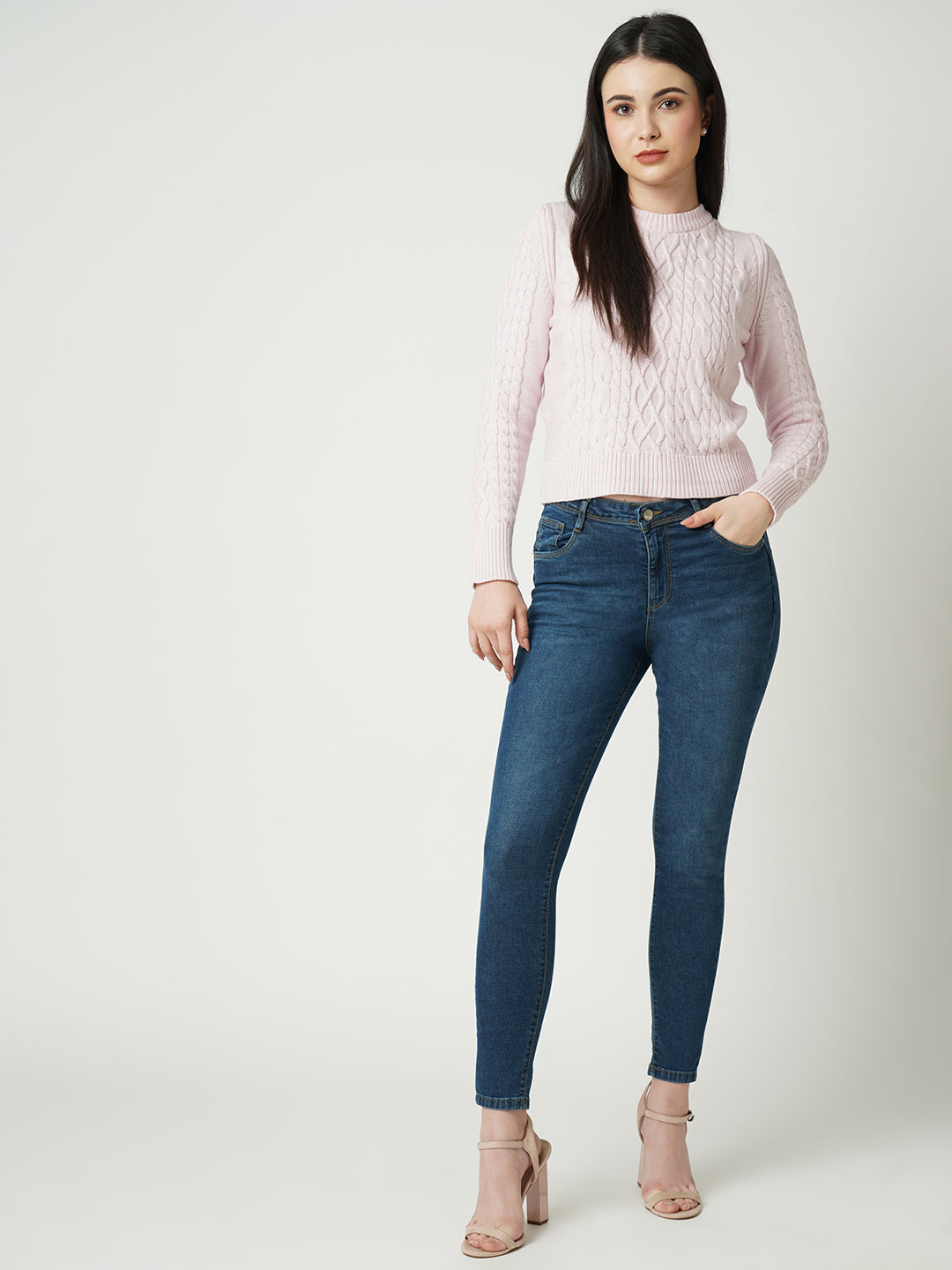 Women Mid-Rise Push Up Super Skinny Jeans