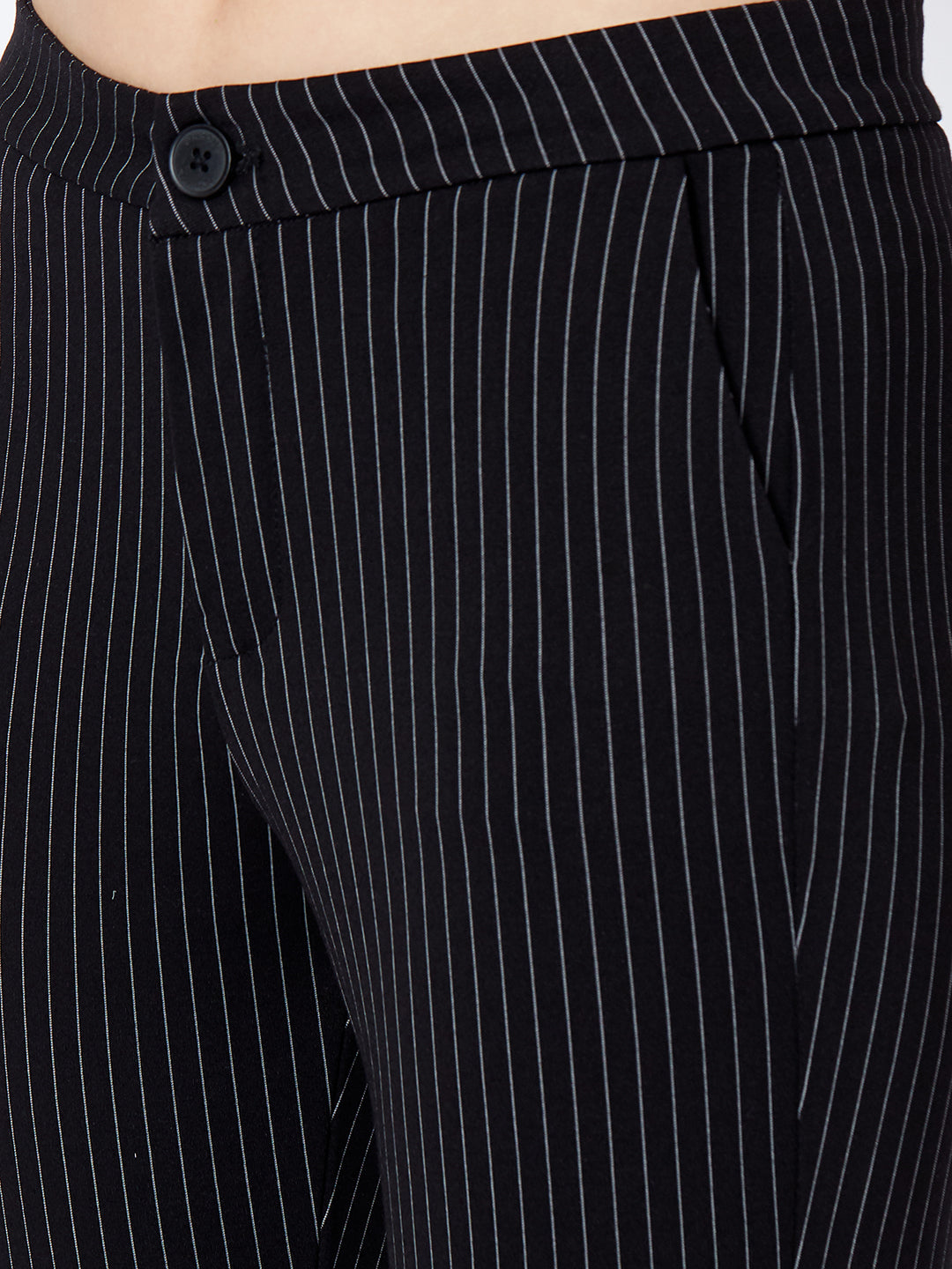 Women Black Slim Fit Treggings