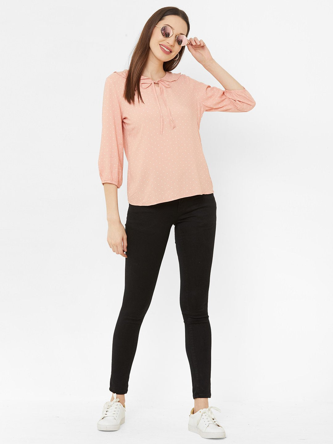 Women Peach Tops