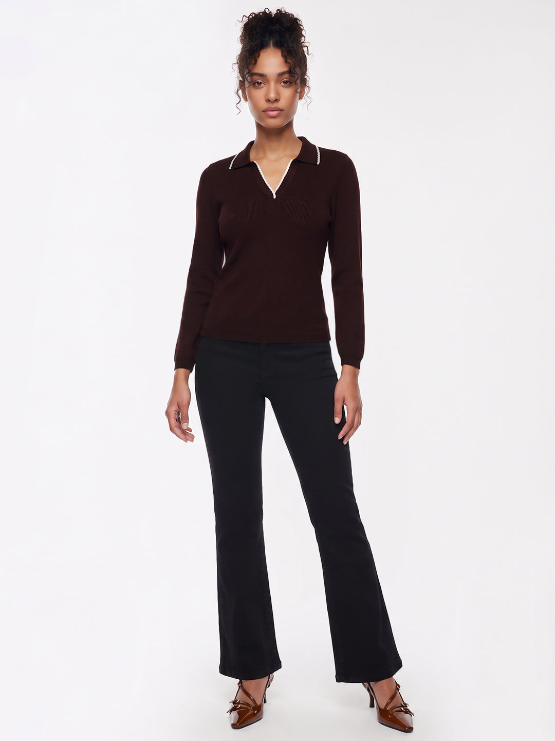 Wine Flat Knit