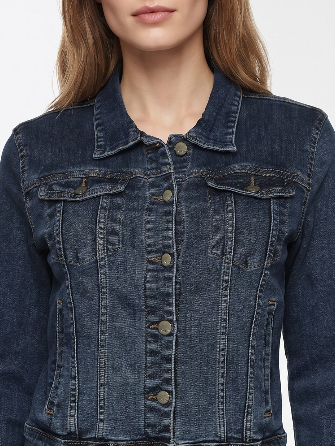 Women Blue Denim Jacket