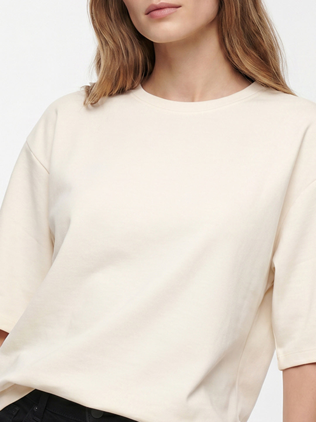 Women Ivory Oversized T-Shirt