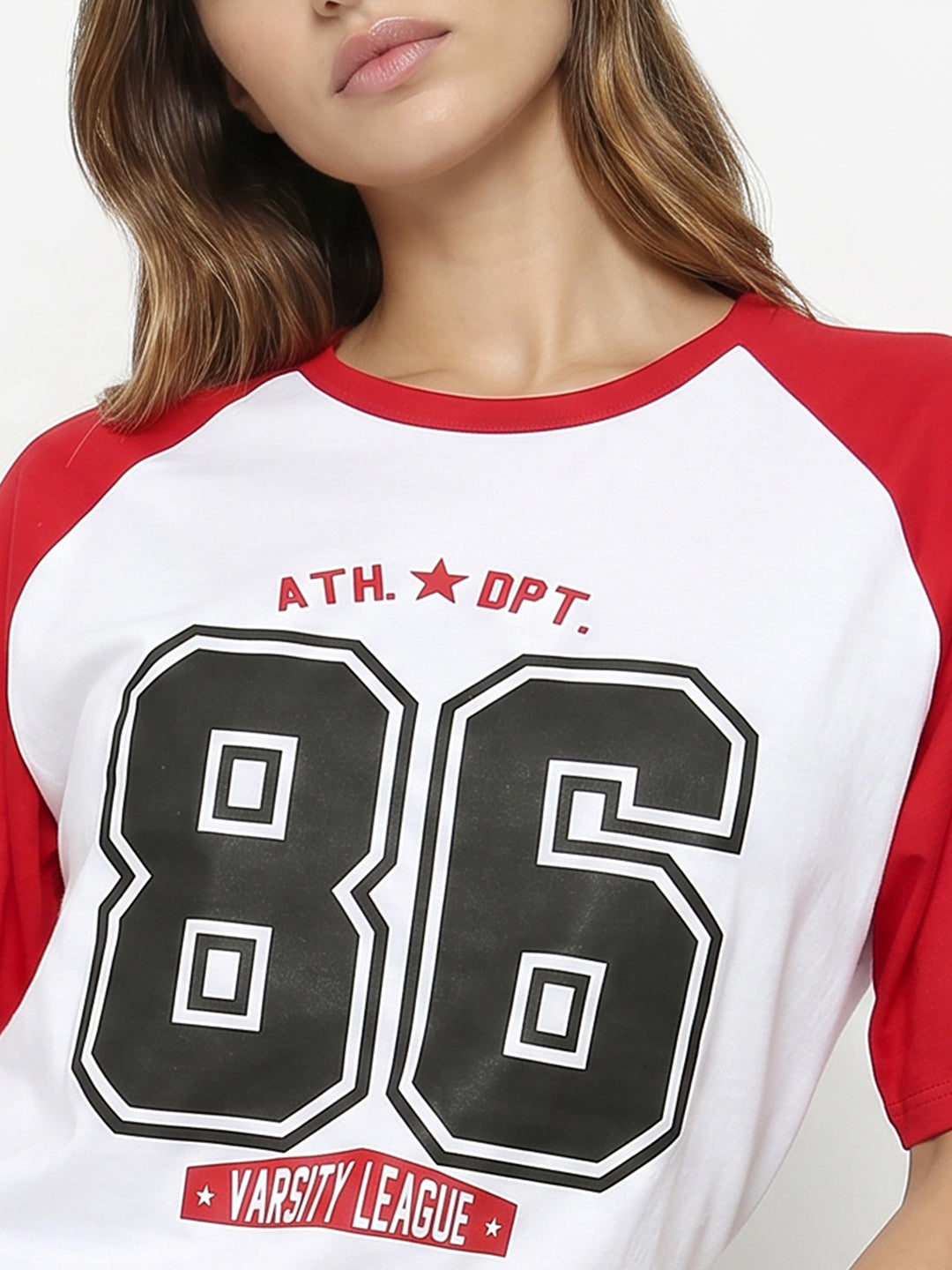 White/Red Oversized T-Shirt