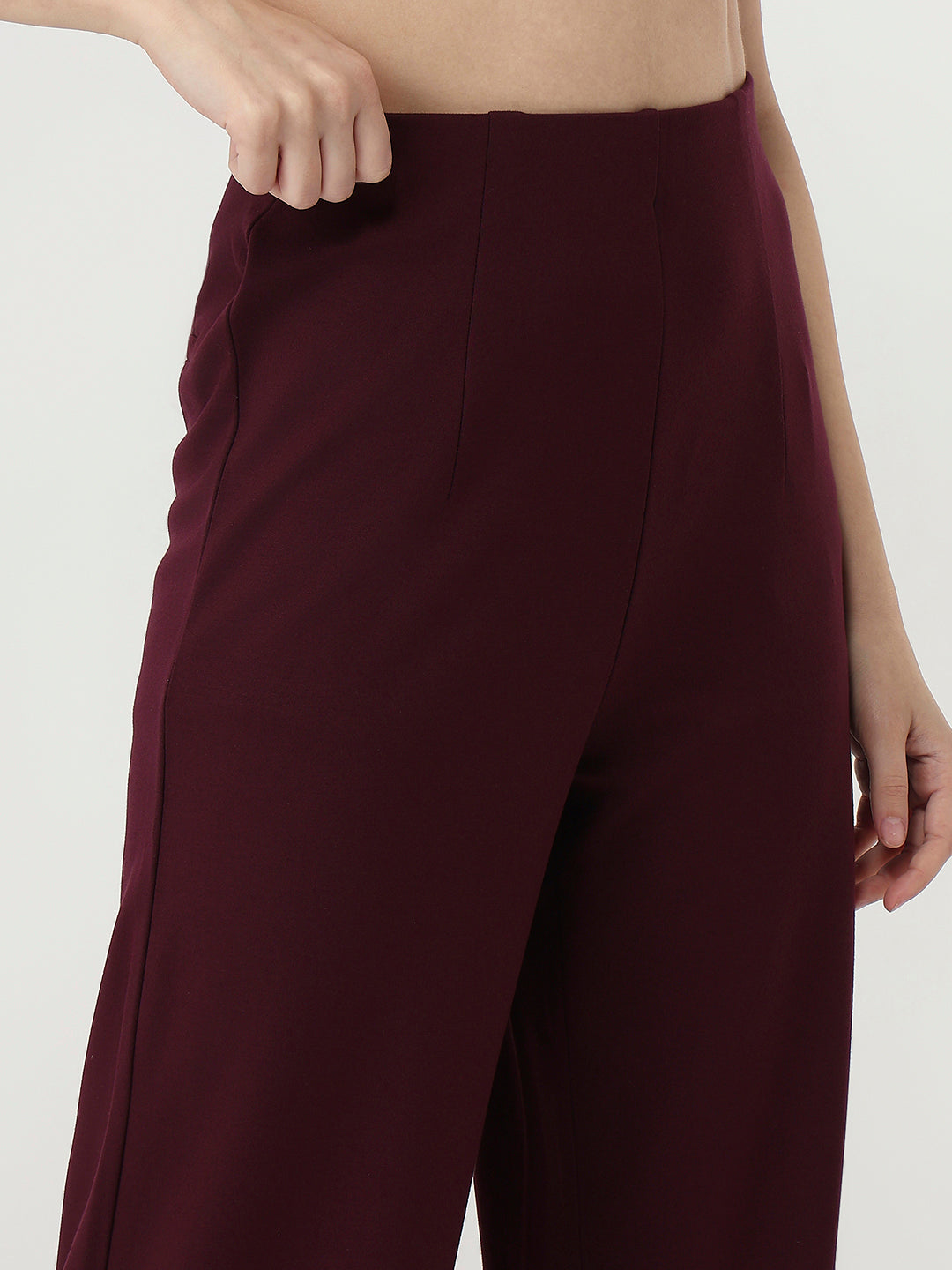 Women Wine High-Rise Treggings