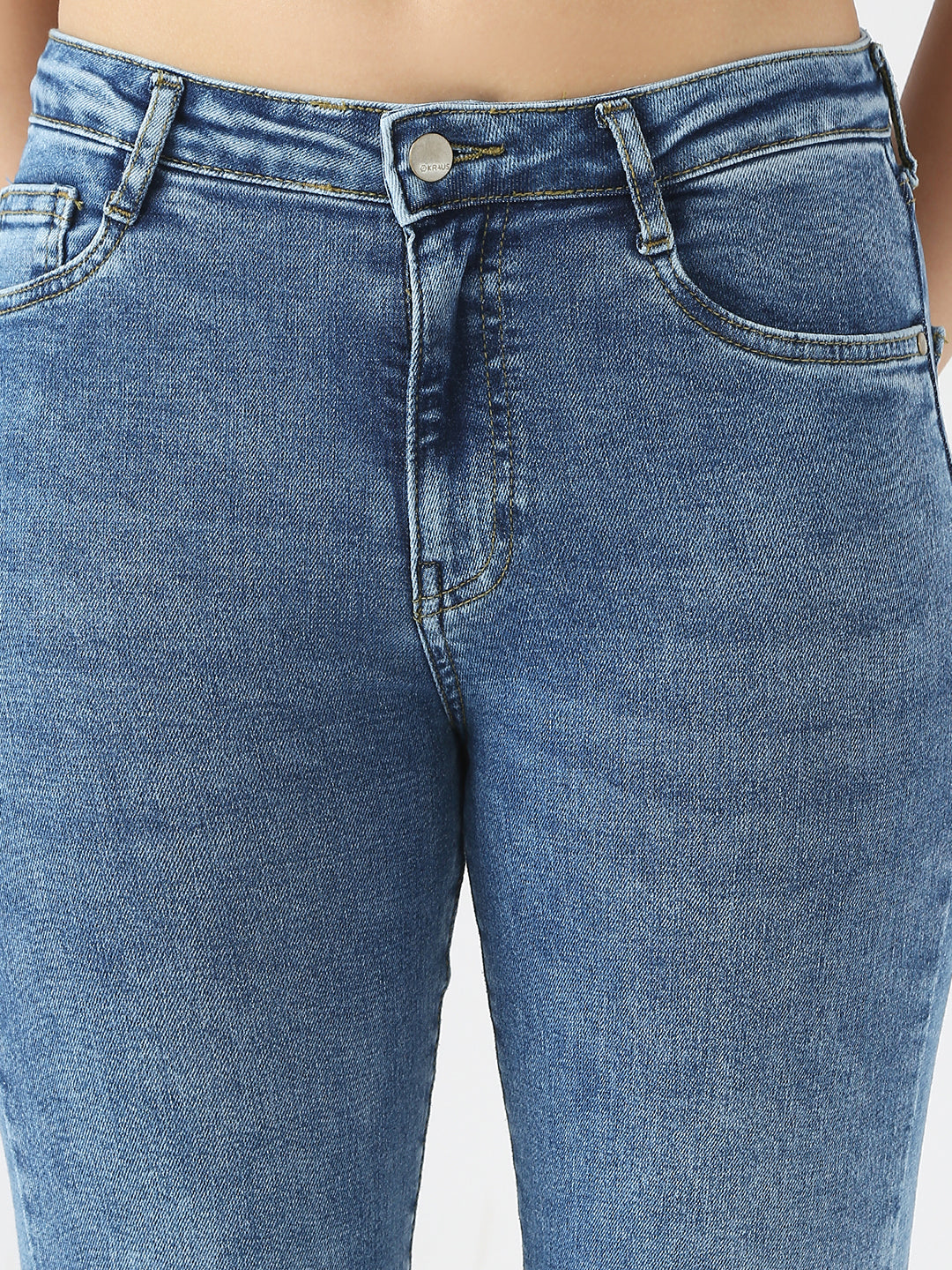 Women High Rise Slim Straight Fit Jeans
