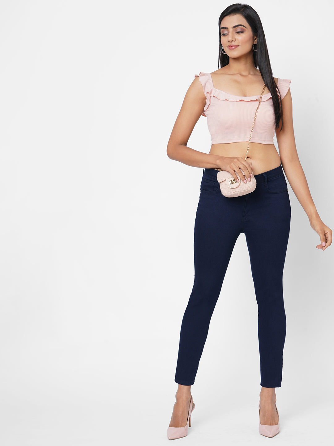 Women Ink Blue High-Rise Skinny Jeans