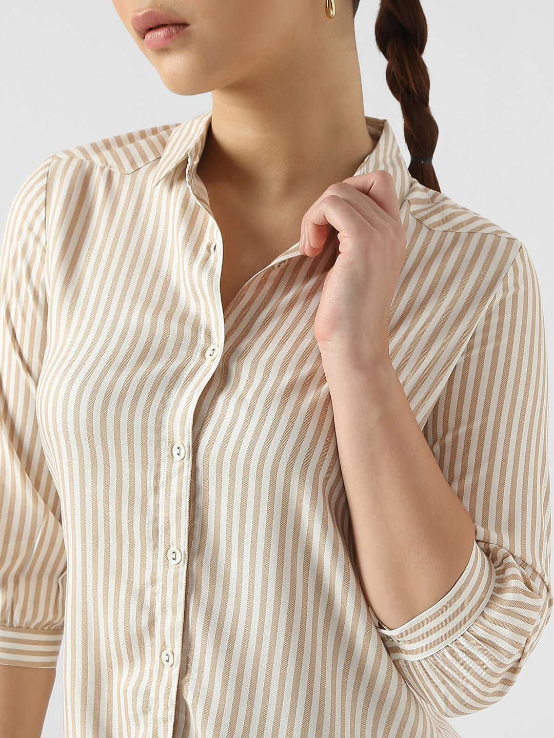 Women Slim Fit Striped Shirts