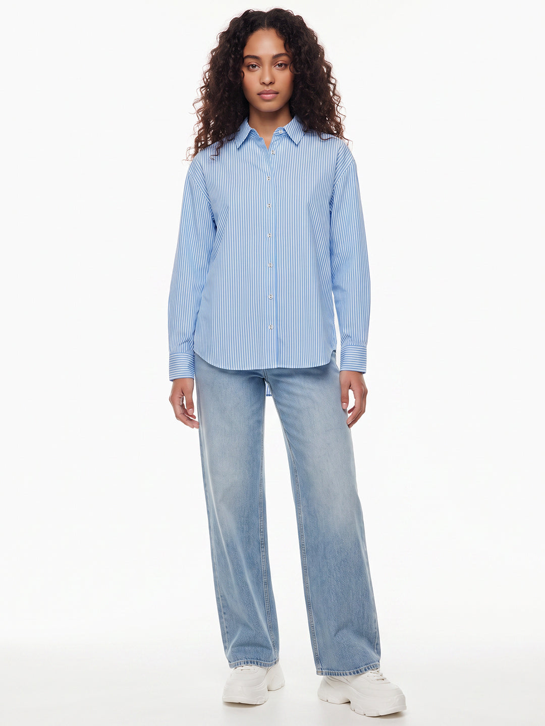 Sky/White Oversized Shirt