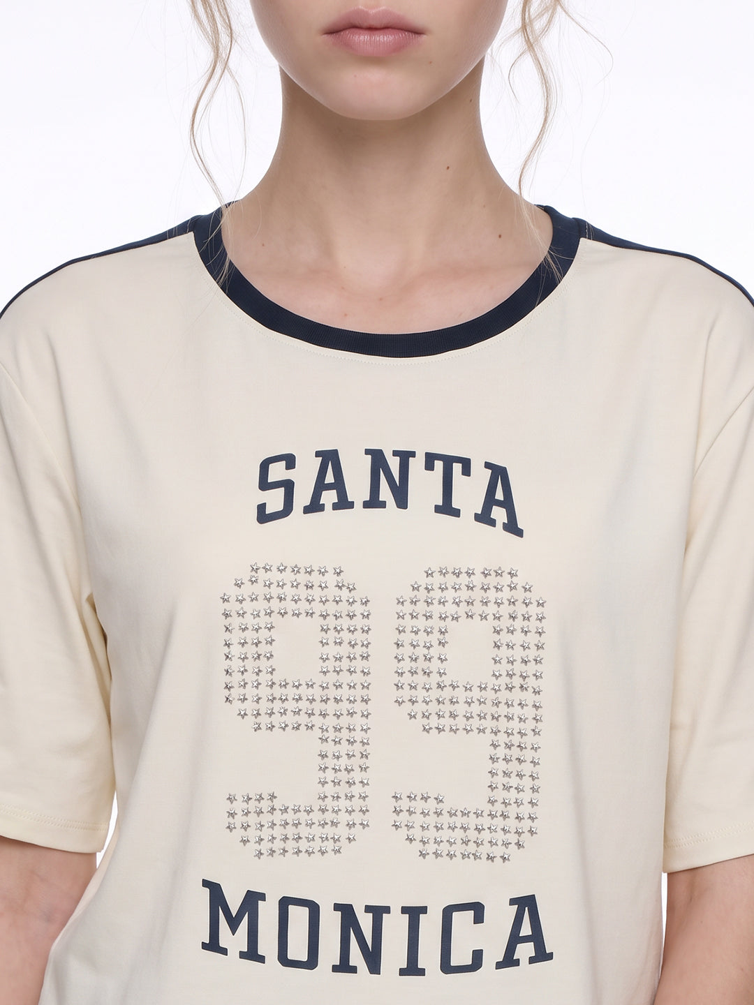 Ivory Graphic Crop Genz Tees