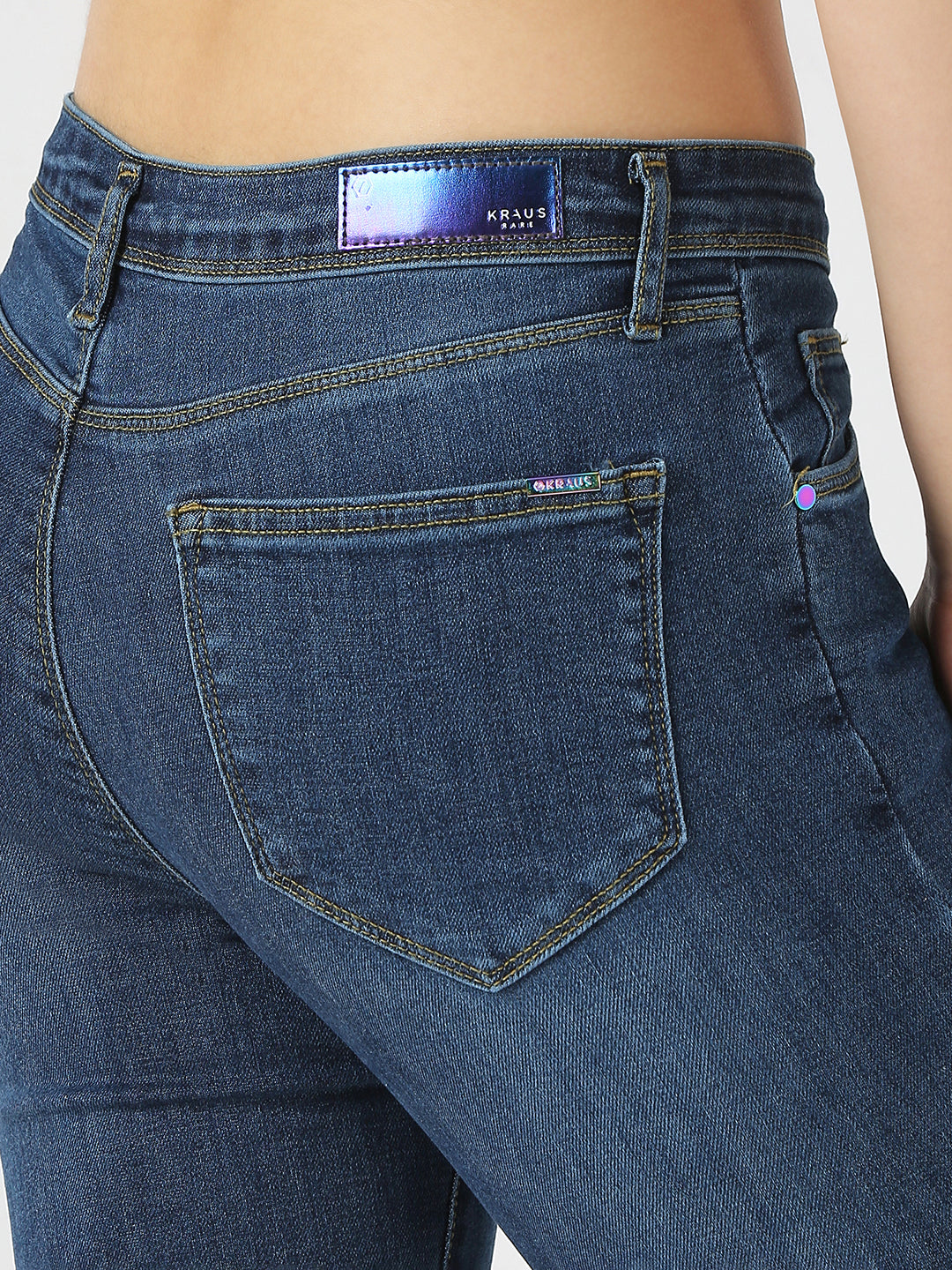 Women Blue High-Rise Skinny Jeans