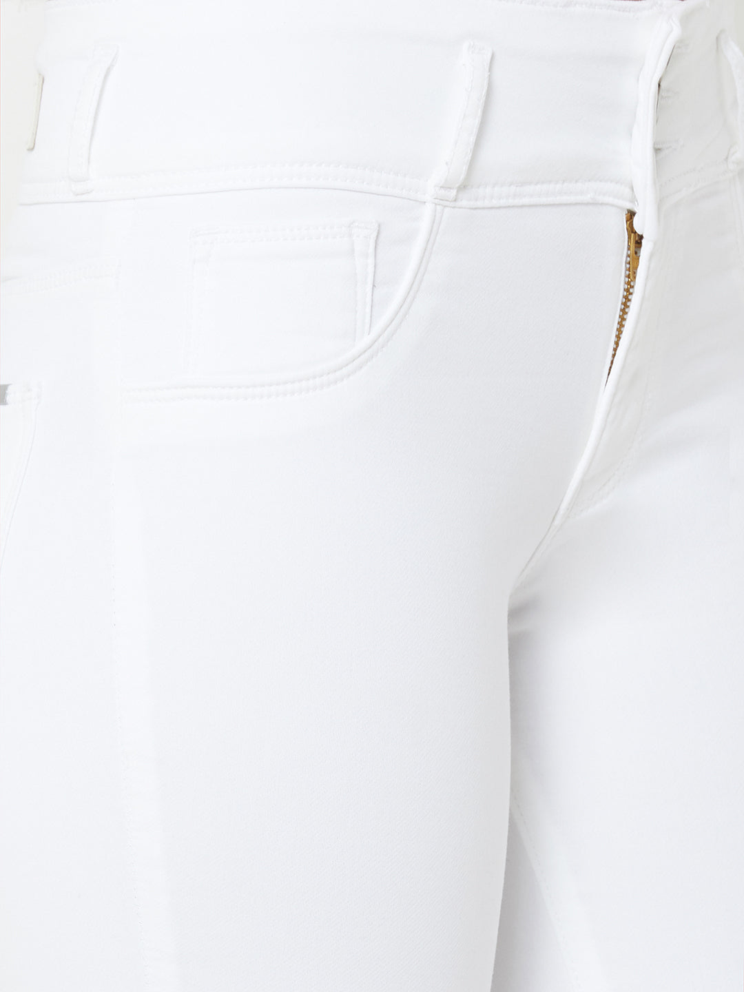 Women White High-Rise Skinny Jeans