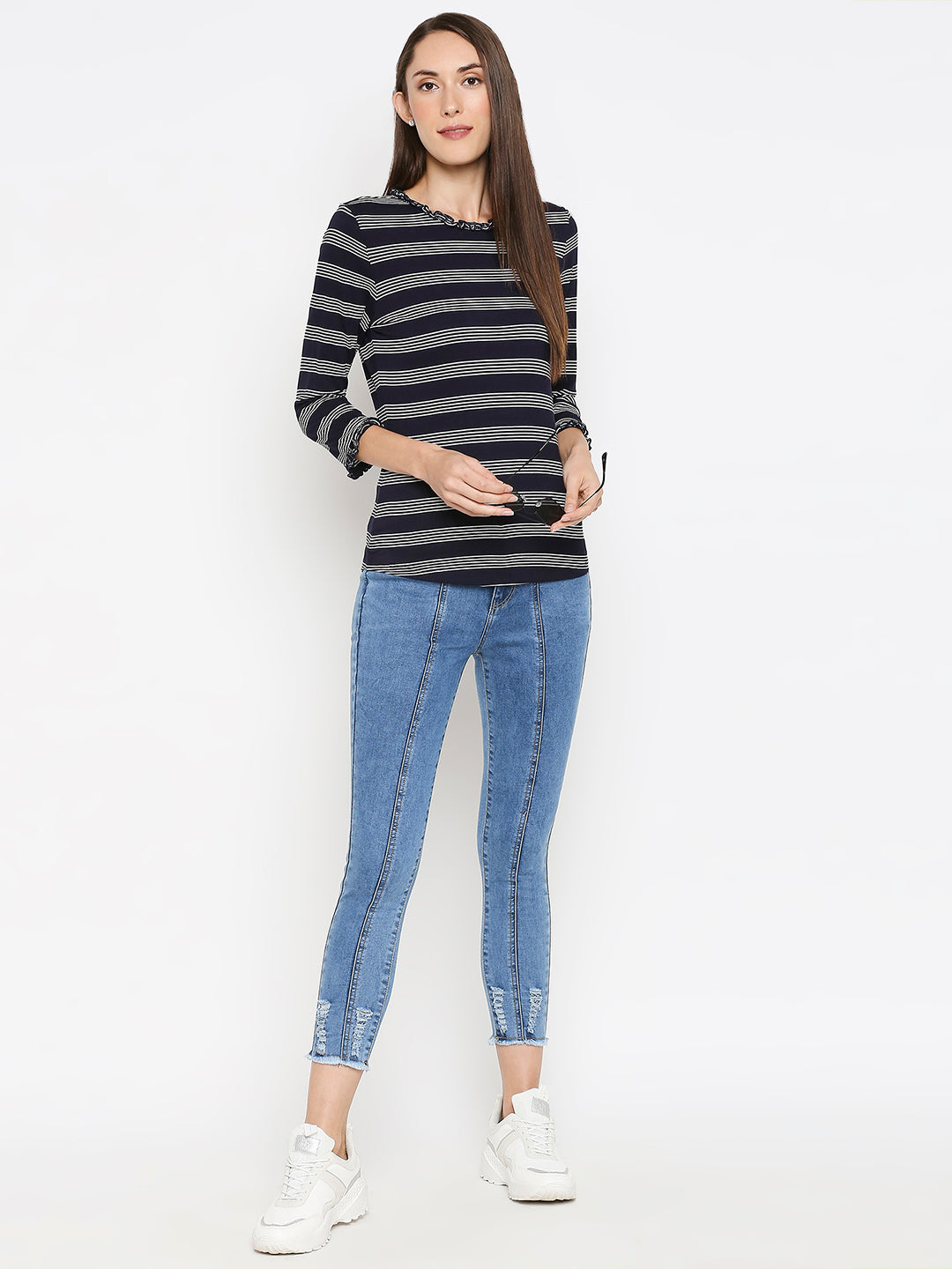 Women Blue Super High-Rise Super Skinny Jeans