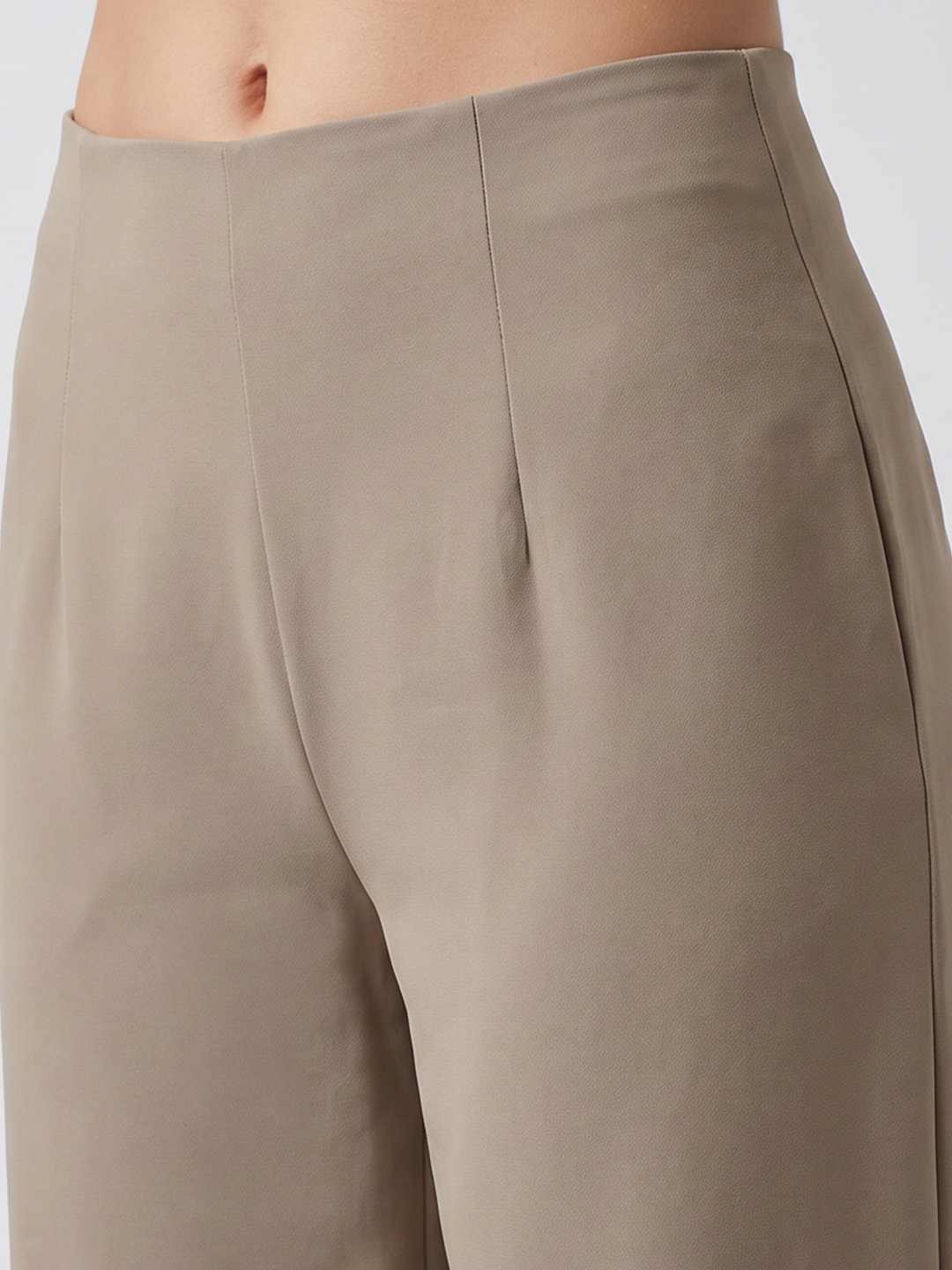 Women Oatmilk Wide Leg Treggings