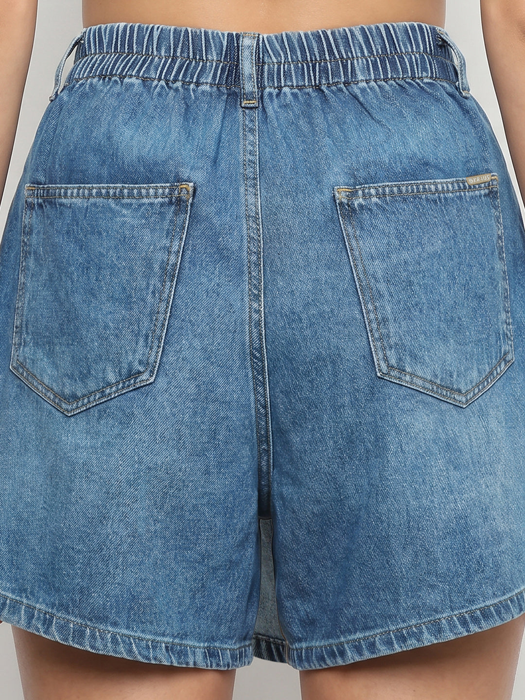 Women Blue High-Rise Skorts