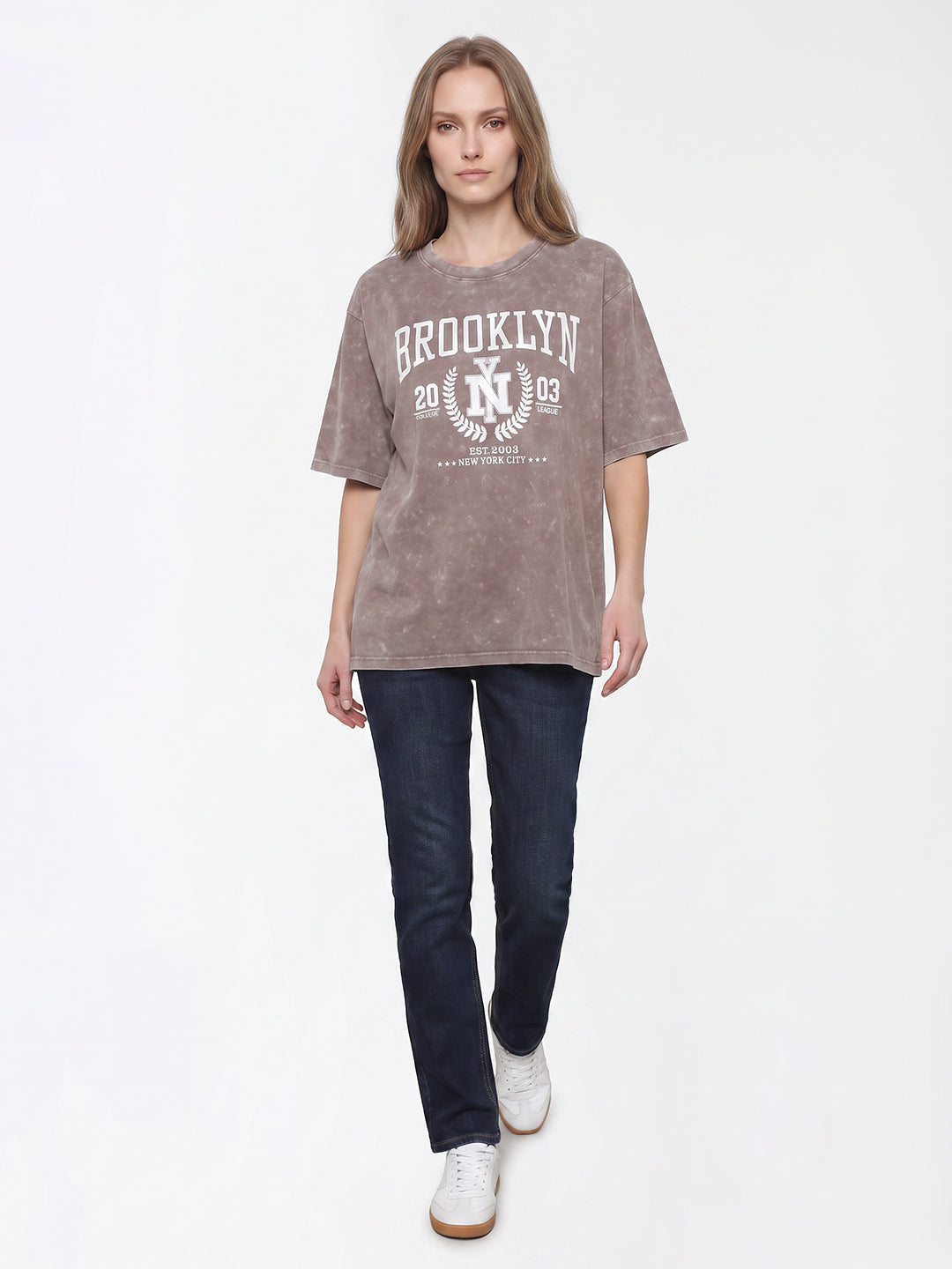 Women Oyester Cold Wash Oversized T-Shirt