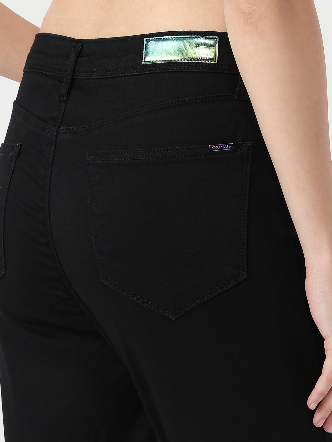 Women Black Sky High Skinny Jeans