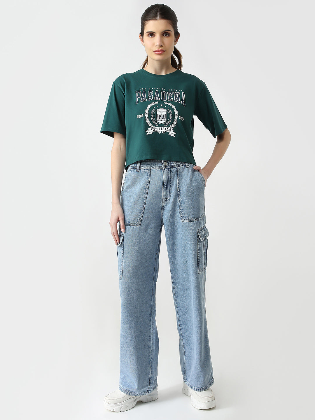 Women Slim Fit Printed Graphic Tees