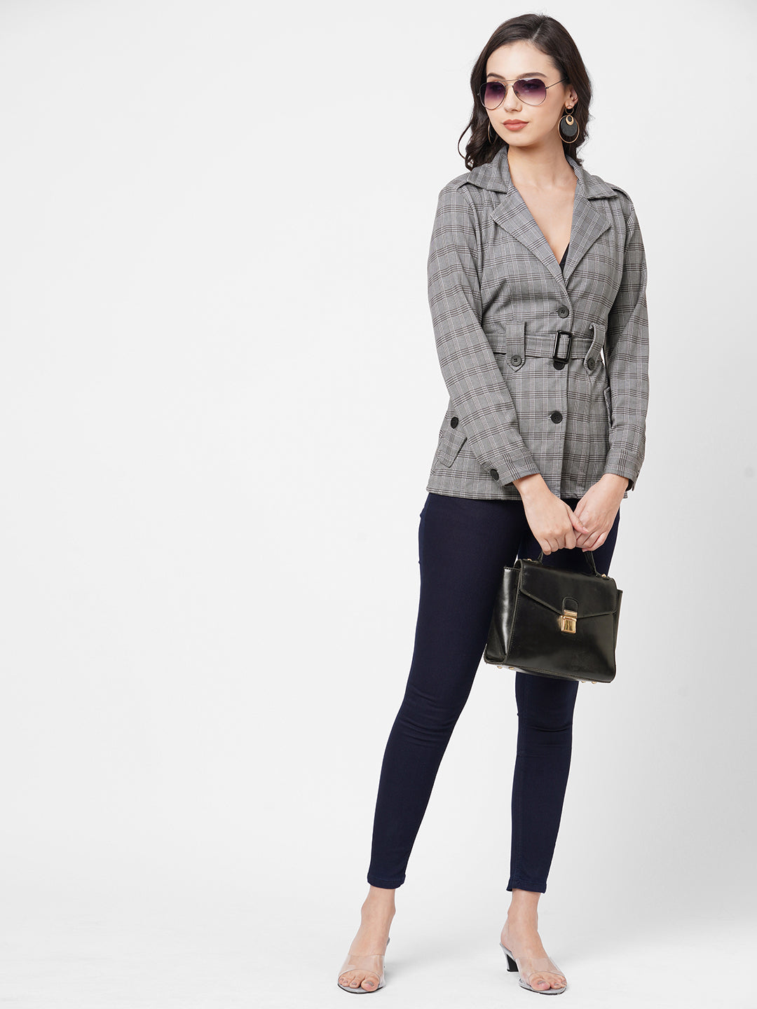 Women Grey Denim Jacket