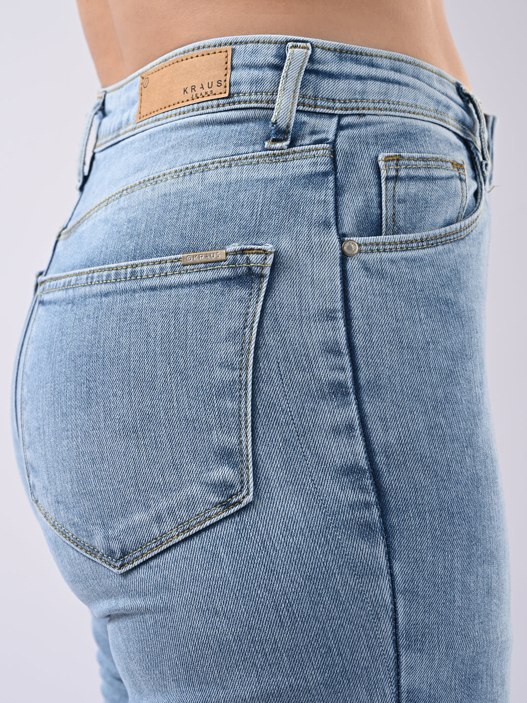 Women Blue High Rise Flare Jeans