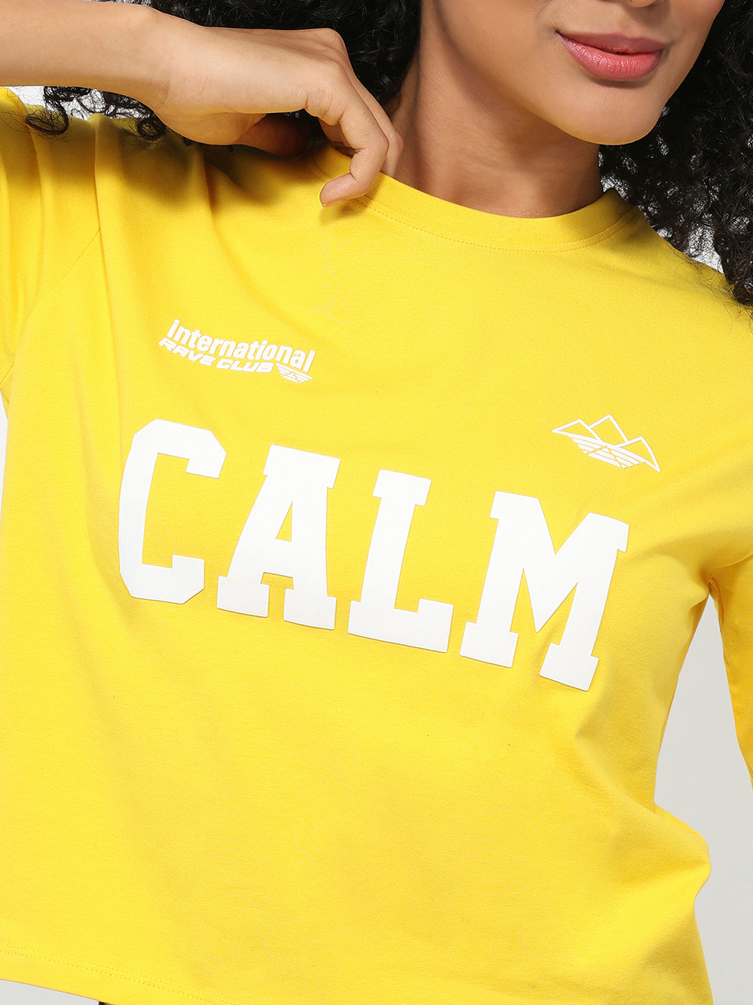 Women Golden Sunset Graphic Crop Tees