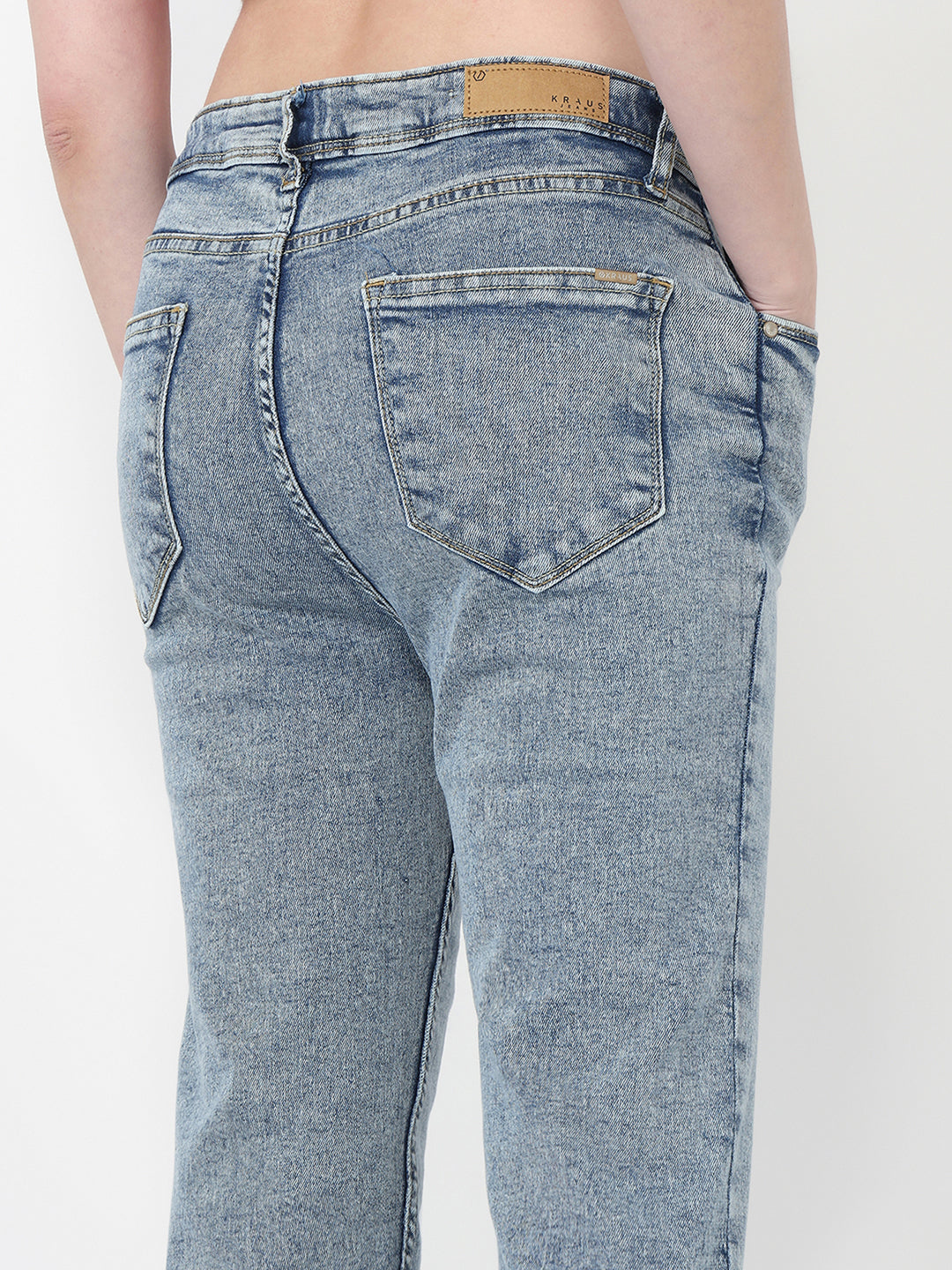 Light Blue High-Rise Flare Jeans