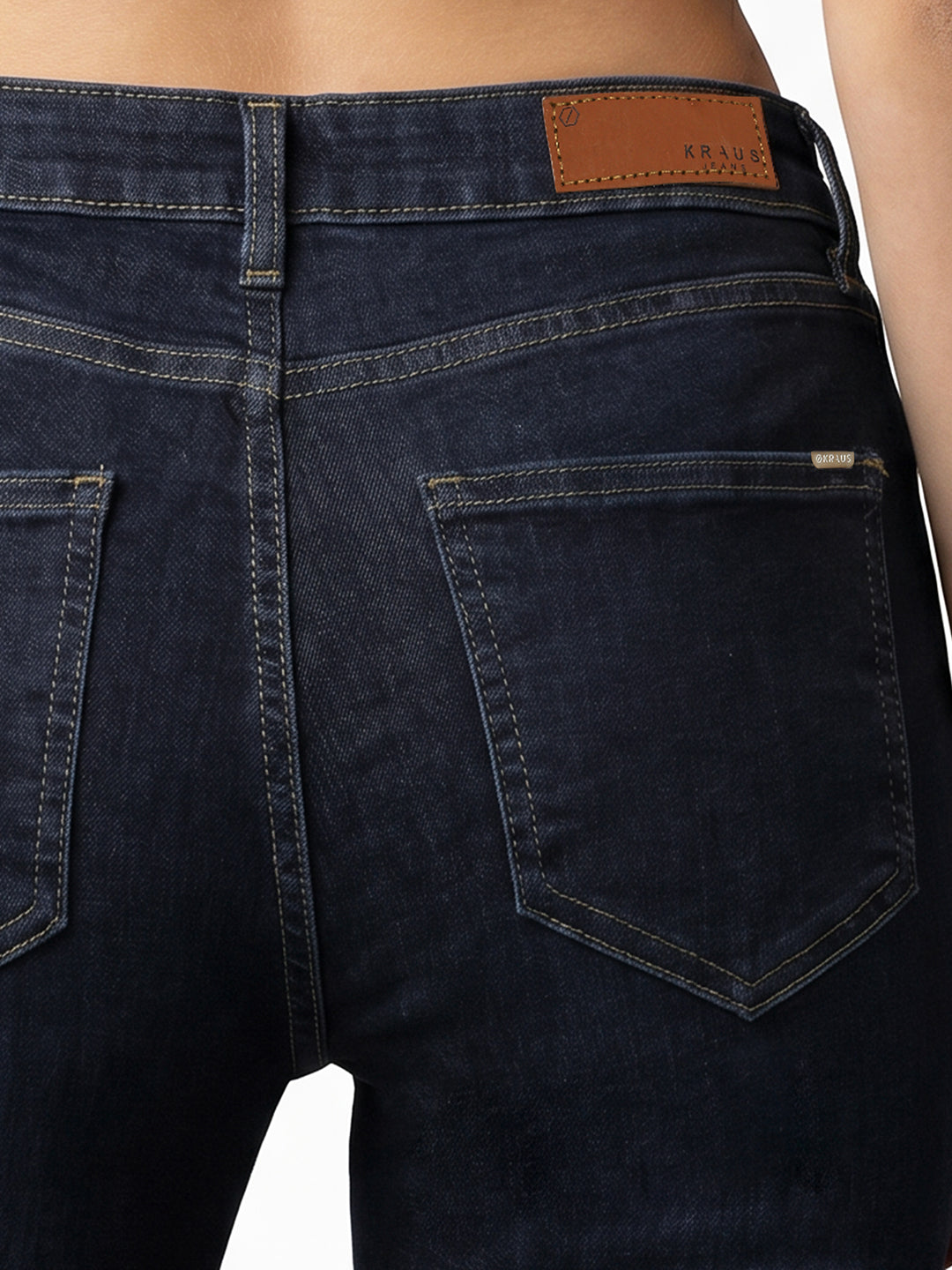 Women Dark Blue Slim Straight Fit Jeans