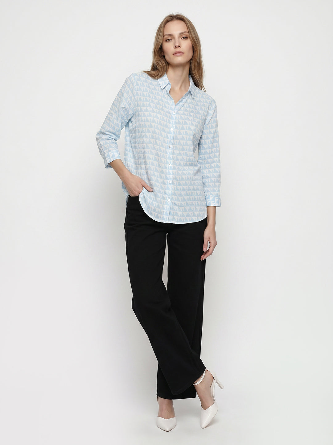 Women Sky/White Shirt