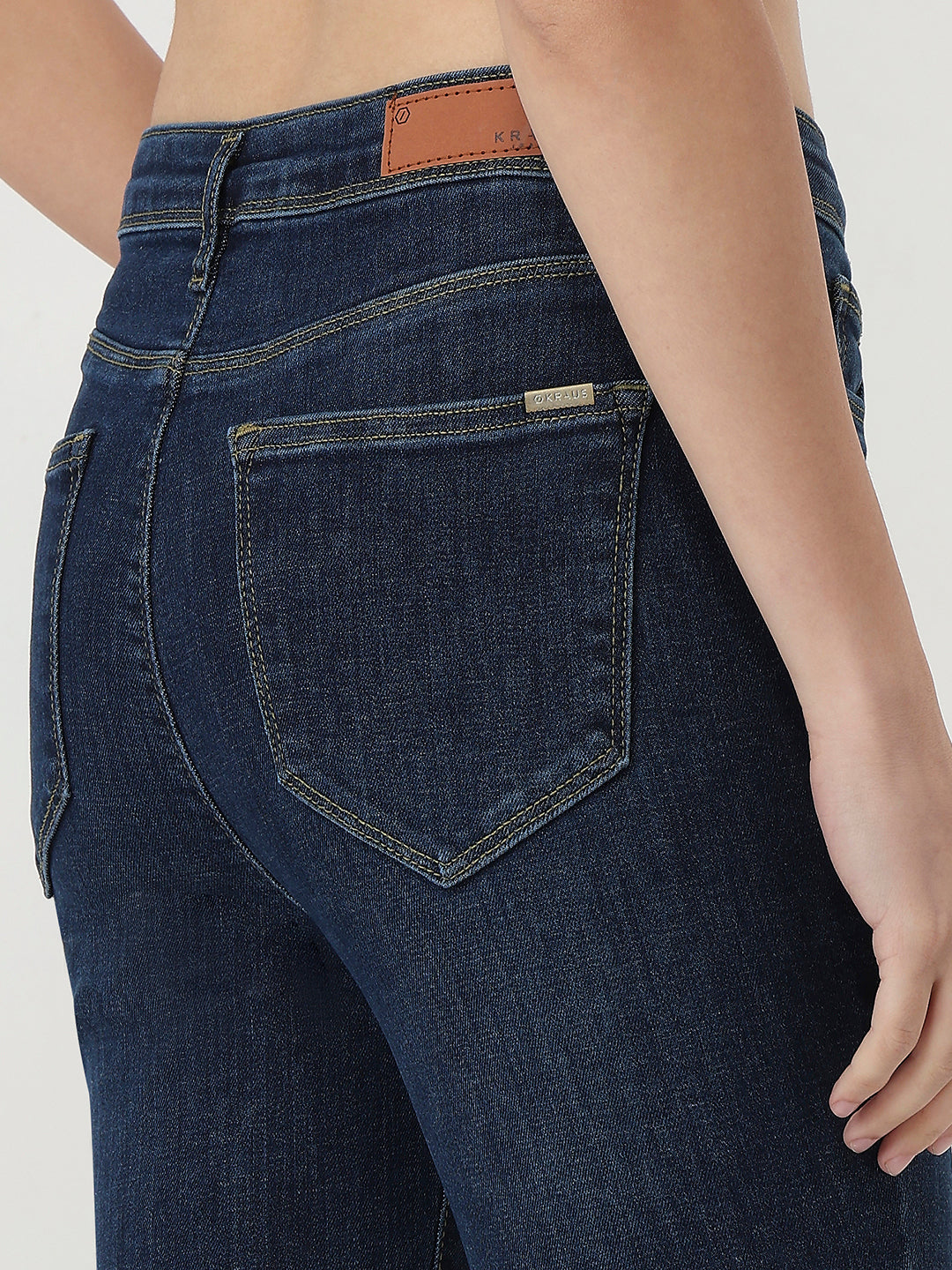 Women Dark Blue High-Rise Skinny Jeans