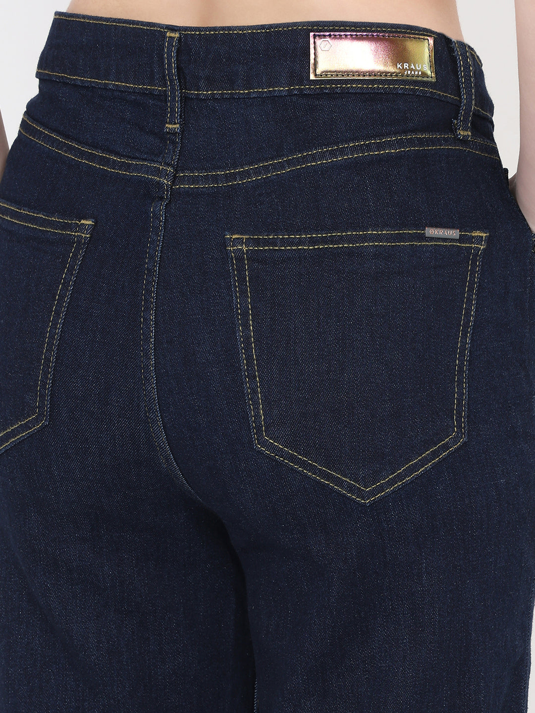 Dark Blue High-Rise Baggy Jeans