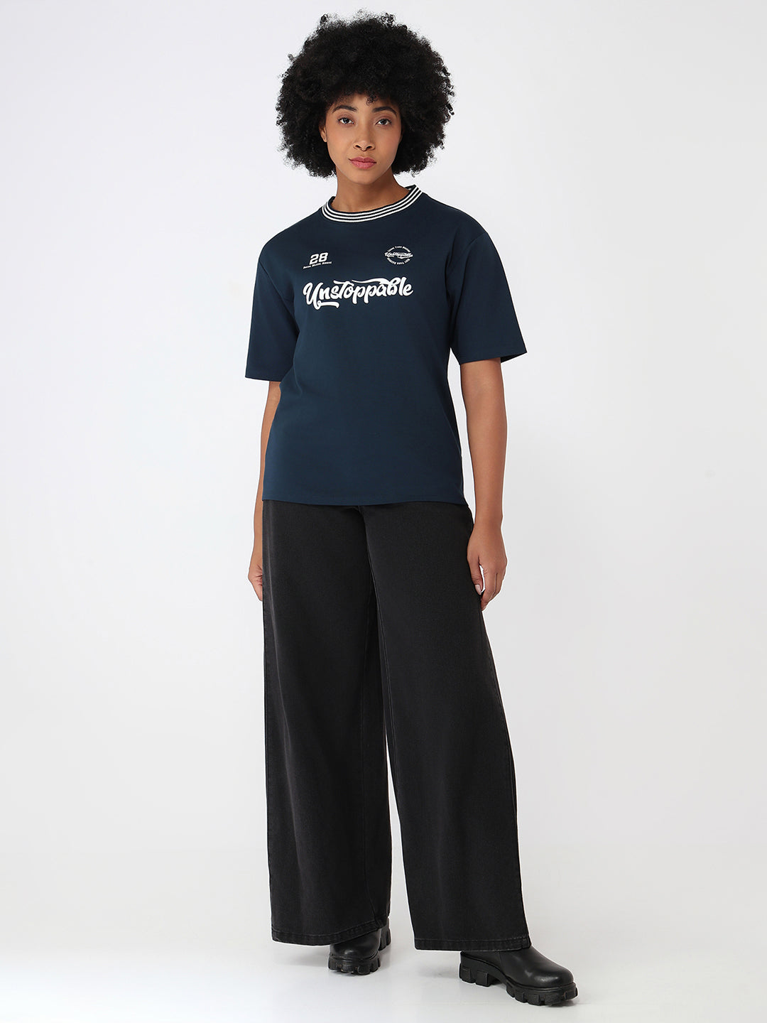 Women Airforce Slim Fit Oversize T-Shirt