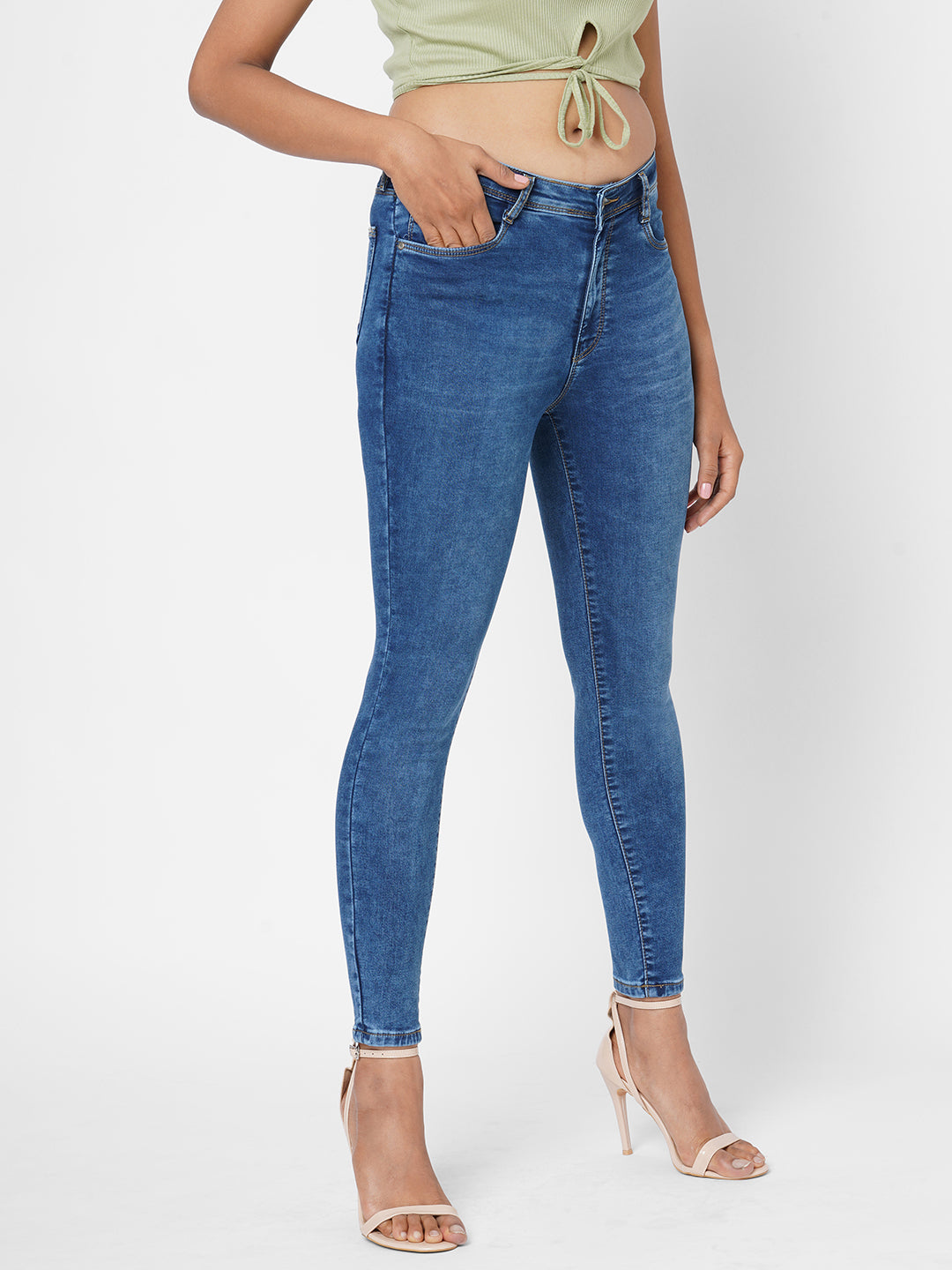 Women High-Rise Skinny Fit Jeans