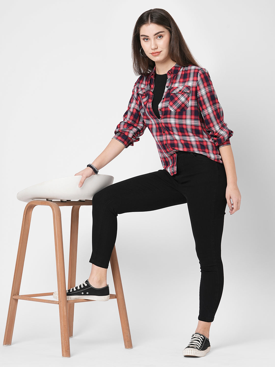 Women Black High-Rise Skinny Jeans
