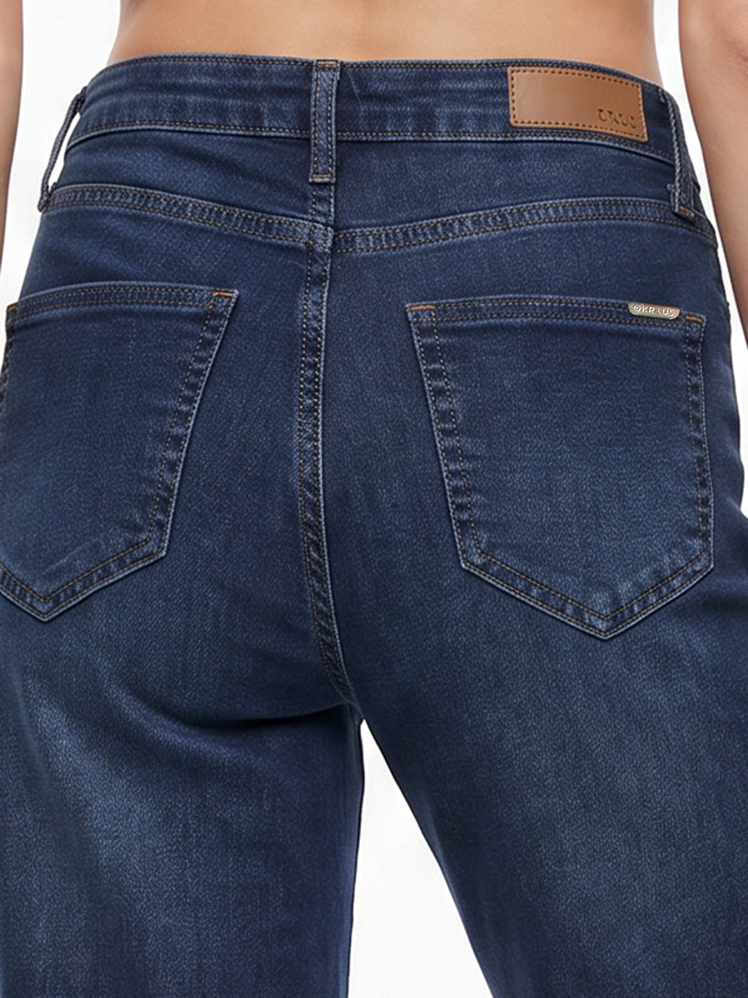 Women Blue High-Rise Wide Leg Jeans